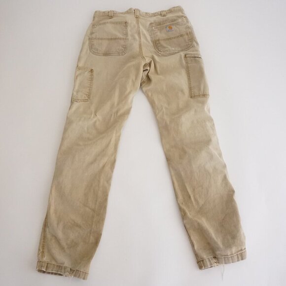 Carhartt Sandstone Tan Double Knee '19 Relaxed Fit Carpenter Painter Pants 34X34 - Picture 2 of 16